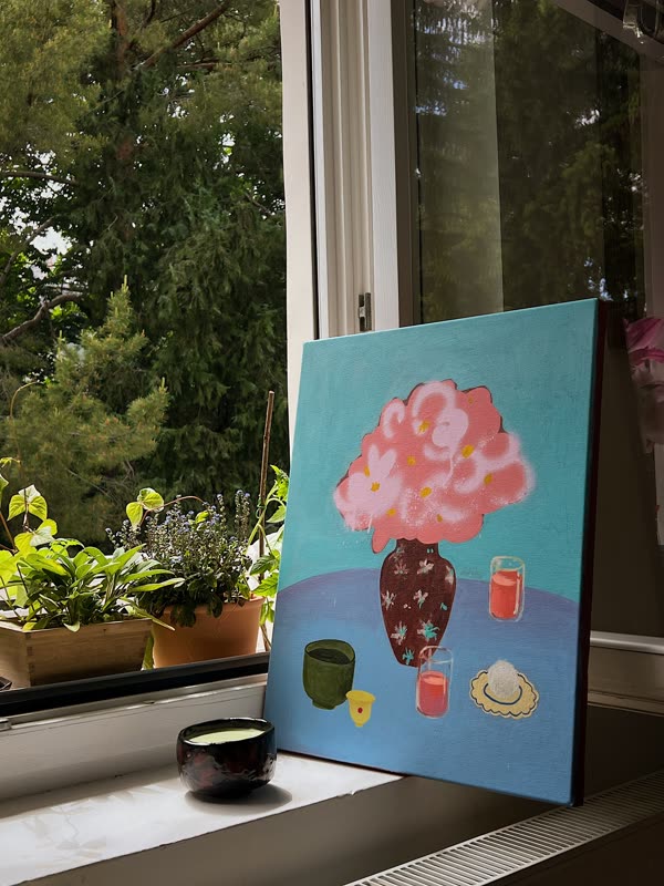 RAINY SPRING STILL LIFE