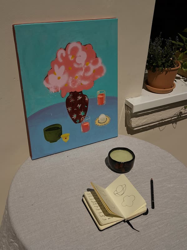 RAINY SPRING STILL LIFE