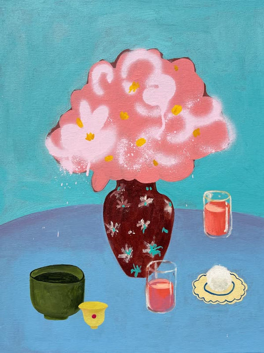 RAINY SPRING STILL LIFE