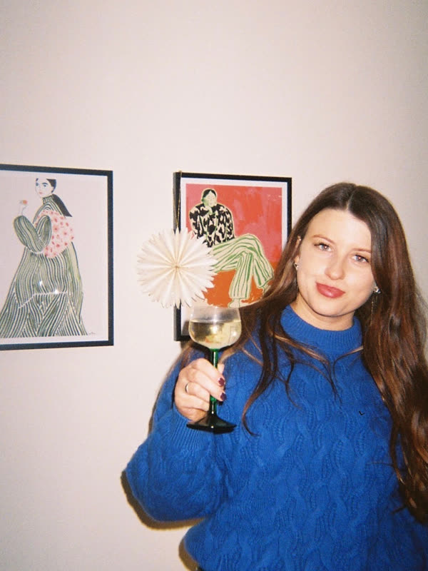 Calm Woman Portrait in a collector's home